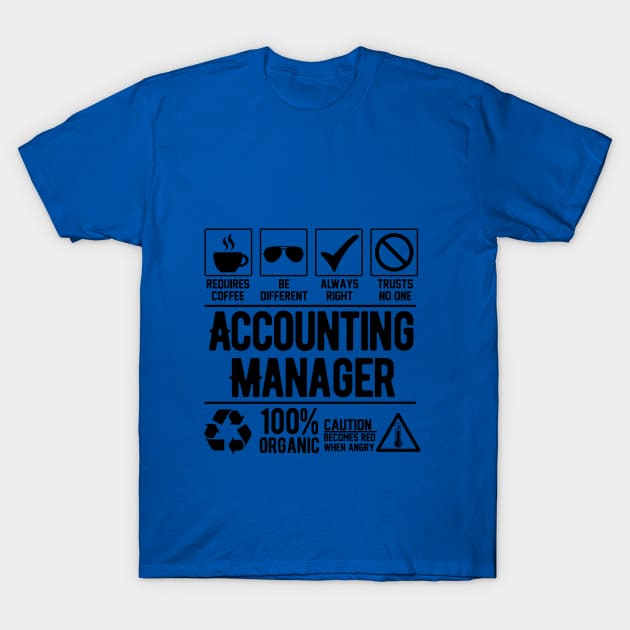 Accounting manager T-Shirt by Graficof